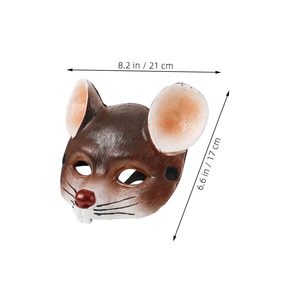 Masque facial de souris pour enfants, 2 pièces, pour carnaval, Costume de Cosplay, masque de mascarade, Design léger et confortable