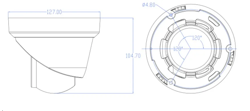 Human body detection smart lights IMX415 CMOS 4K 8MP Colorvu turret ip ,support plug and play working with HIK POE NVR