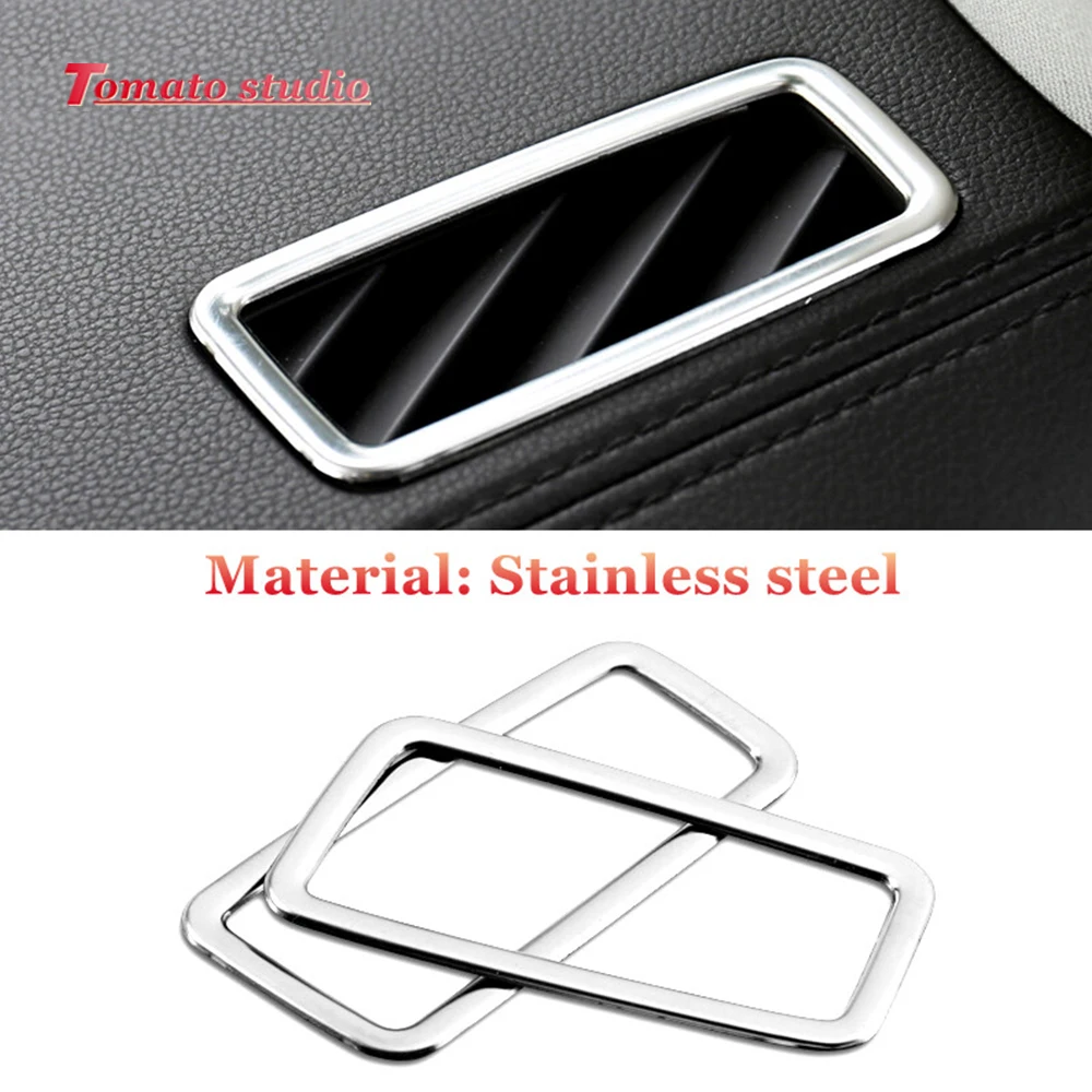 

Stainless Car Interior Side Air Condition Outlet Vent Frame Cover Trims For Volkswagen VW Teramont Atlas 2017-2020 Accessories