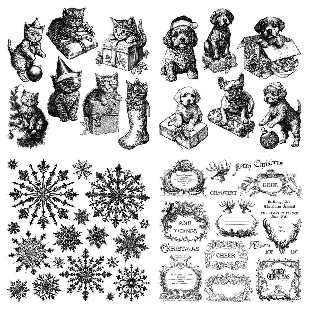 1Pc Vintage Christm…