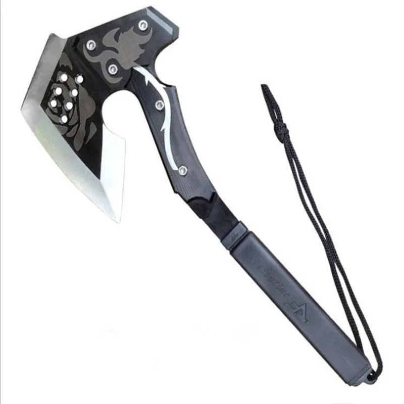 

New Outdoor High-quality Stainless Steel Multifunctional Tactical Axe Convenient and Creative Camping Hiking EDC Hand Axe Tool
