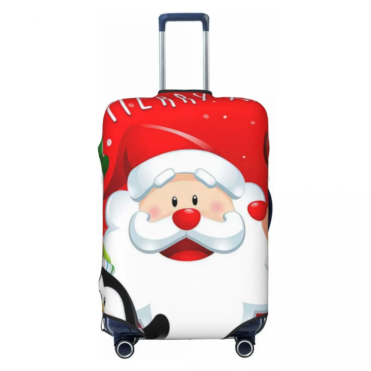 

Christmas, Santa Print Luggage Protective Dust Covers Elastic Waterproof 18-32inch Suitcase Cover Travel Accessories