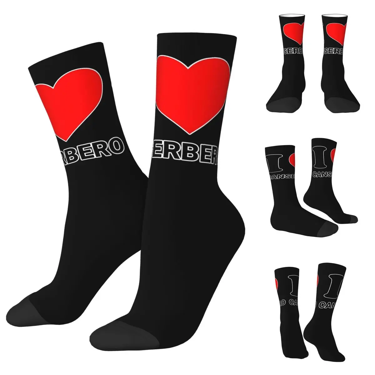 Canserbero cosy High elasticity polyester fiber Unisex Outdoor Happy 3D printing Street Style Crazy Sock