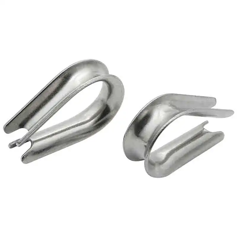 1~3 Pcs Rope Protective Sleeve Rigging Clamps 304 Stainless Steel Thimbles Ring Clamp Cable Rope Fixing Workpiece M1.5~M16