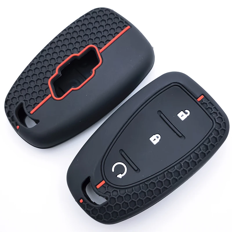 Funda de silicona para llave de coche, para Chevrolet Malibu Blazer Traverse Seeker Onix Equino Volt Bolt Trax Orlando Cruze Spark Sonic Camaro