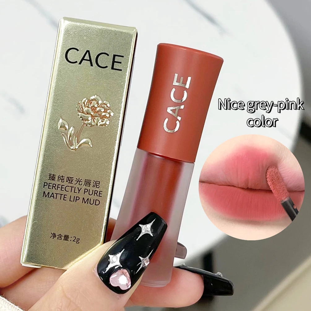 Sexy Rode Lippenstift Lipgloss Make-Up Waterdichte Fluwelen Non-Stick Cup 6 Kleuren Lip Tint Matte Langdurige Vloeibare Lippenstift Cosmetisch