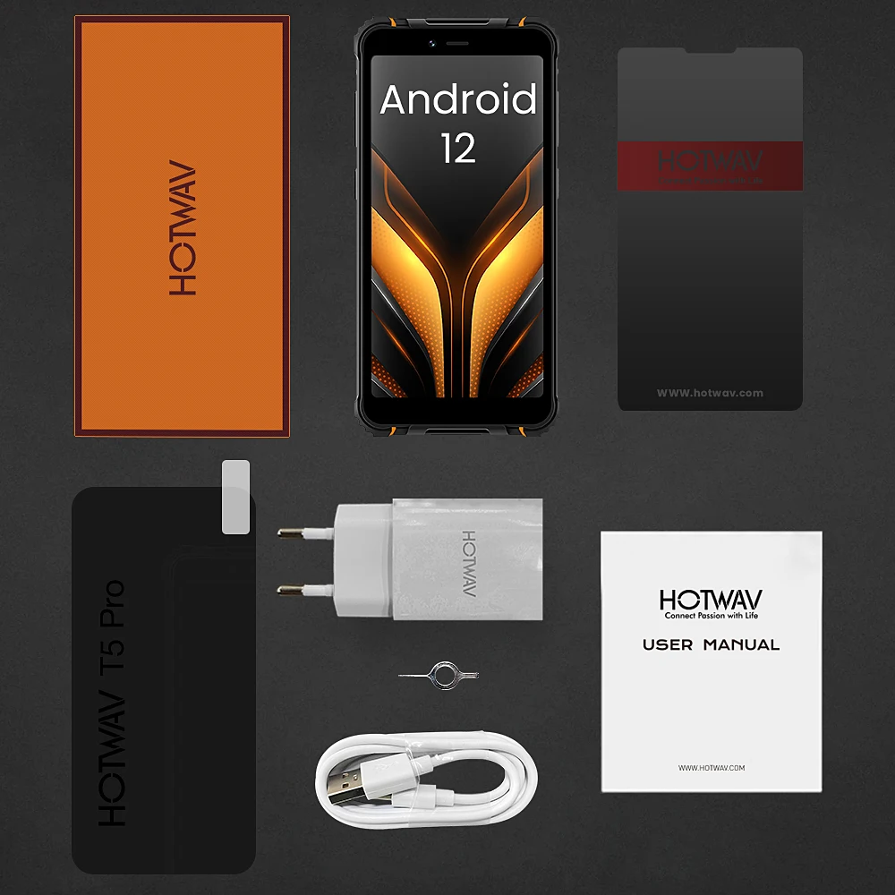 Imagem -06 - Pro Smartphone 4g Robusto Android 12 os 6.0 Tela 4gb 32gb 7500mah Bateria Enorme 13mp Câmera Principal 2023 Mtk6761 Hotwav-t5