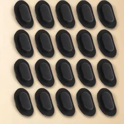 

40pcs Nose Pads Black Glasses Cushions Lightweight Anti Skid for Eyeglasses Sunglasses Plastic Frames Bridge