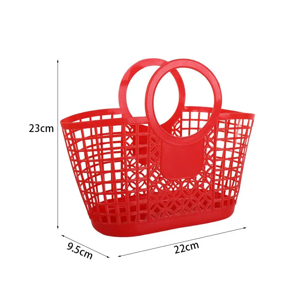 Plastic Portable Practical Hollow Hanging Storage Basket Basket Toy Organizer Kitchen Bathroom Accessories