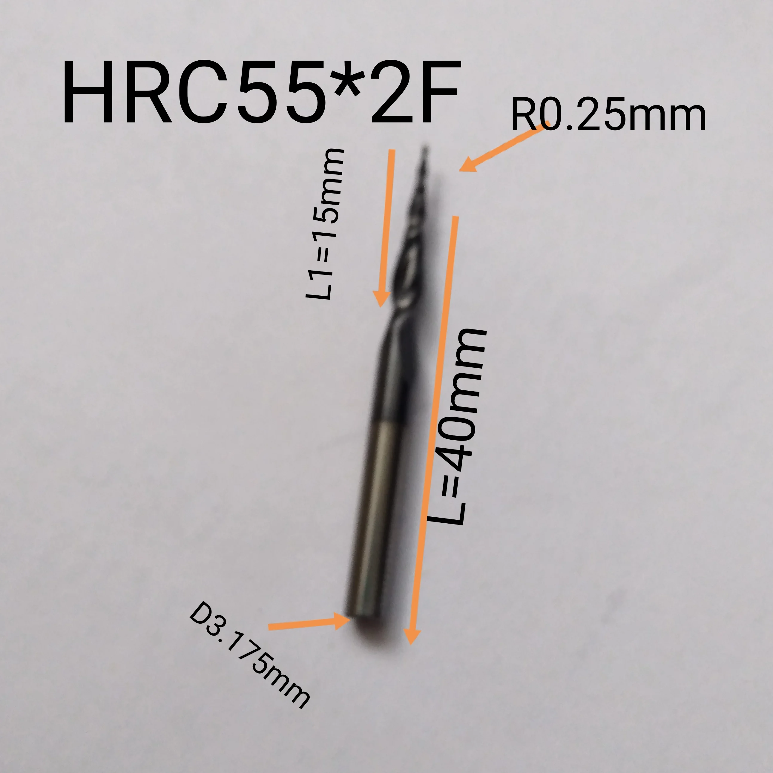 4pcs/lot R0.25/R0.5/R0.75/R1.0 3.175mm 1/8