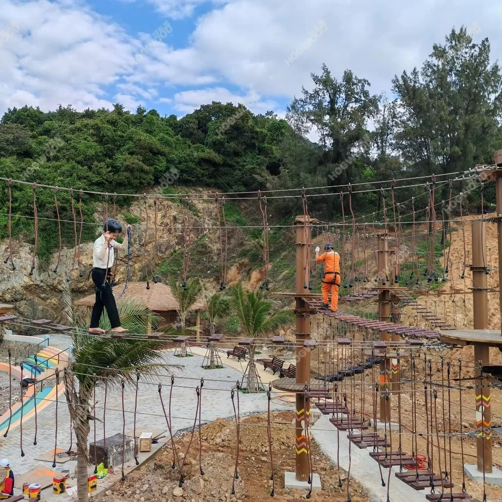 Sicurezza Primo corso di corda per esterni durevole ed ecologico in porcellana certificata e attrezzatura con cerniera con dimensioni personalizzabili