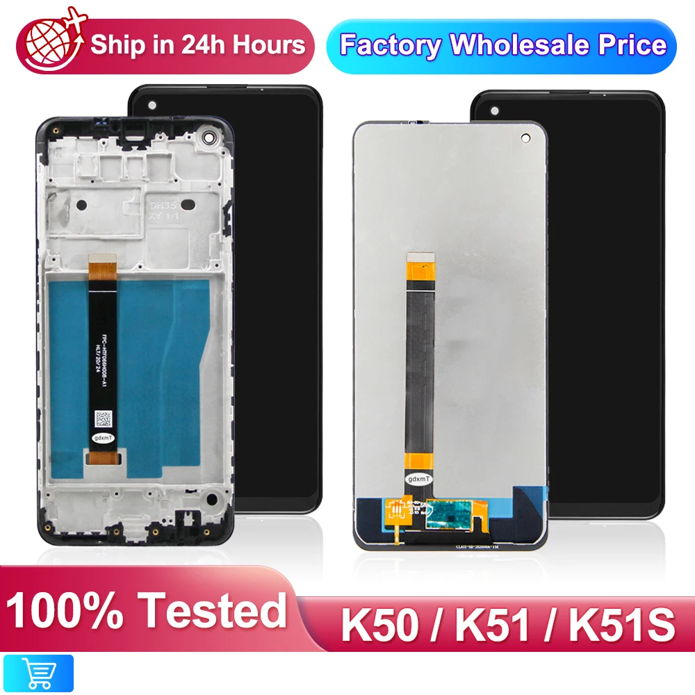 High quilty For pantalla lg k51s LCD Display Touch Panel Screen Digitizer For LG K51 k51s smartphone lcd Replacement parts.