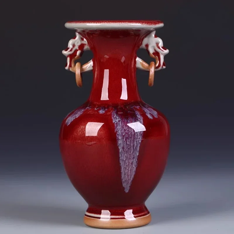 

Цзиндэчжэнь фарфоровая антикварная фарфоровая ваза Джун гостиная украшения рабочего стола украшения