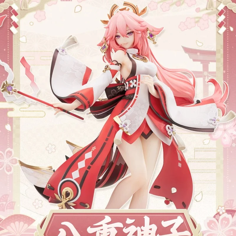 Genshin Impact Yae Miko Cosplay Anime Garage Kits Figuras Adorno de Escritorio Modelo Kit de Modelos Regalos Oficiales del Juego Exquisito