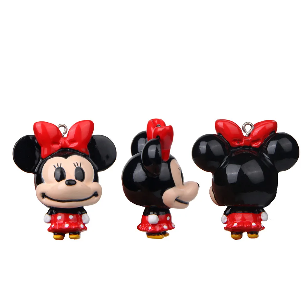 Cartoon Anime Cute Pvc Shaking Dolls Mickey Mouse Tsum Tsum Figure Dolls Donald Duck DIY Accessories Keychain Kids Toy