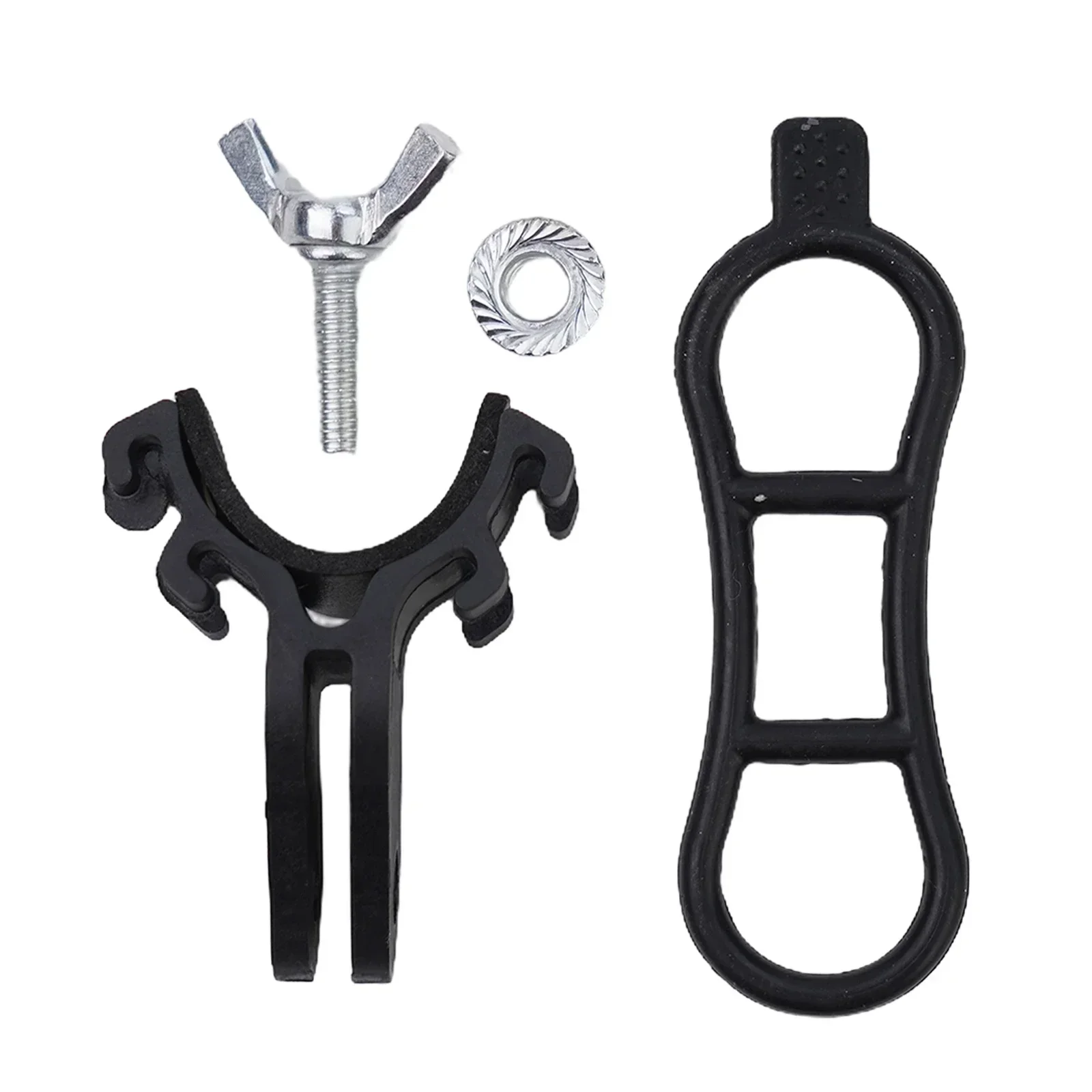 MTB Bike Triathlon Racing Number Plate Mount Holder Black Cycling Plate Clamp Cards Bracket Seatpost Bicycle Number Bracket Part