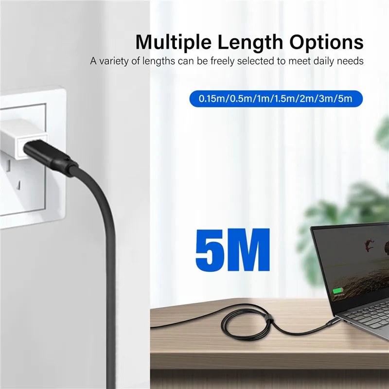 USB C to USB C Cable 3.2 Gen 2 4K UHD 20Gbps 100W PD Fast Charging Cable for Thunderbolt 3 MacBook Pro, iPad Pro, Galaxy S23 5M