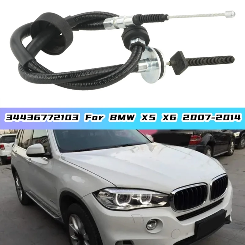 34436772103 Car Rear Left Parking Brake Cable For BMW X5 X6 2007-2014 Accessories