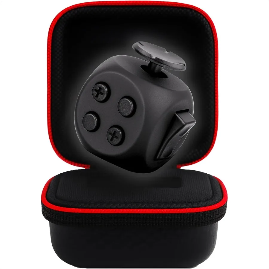 

PILPOC theFube 6Sided Str Relief Infinity Cube for Adults Boosts Concentration Mindfuln Aid Silent ble Modes Includes Carry Ca