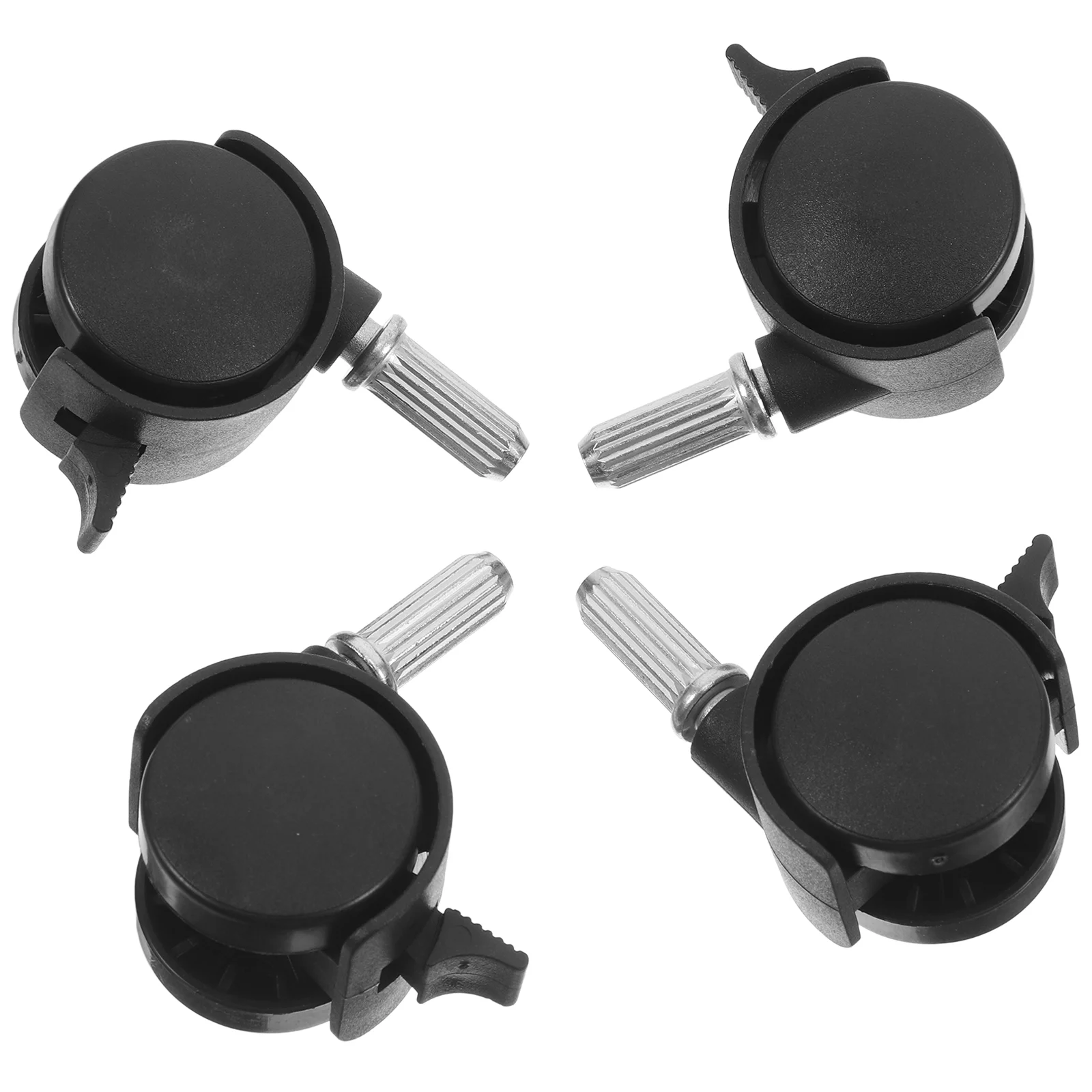 4pcs Replacement Swivel Caster Wheels With Locking Brakes Heavy Duty Pu Wheels Supply For Carts Furniture And Workbenches