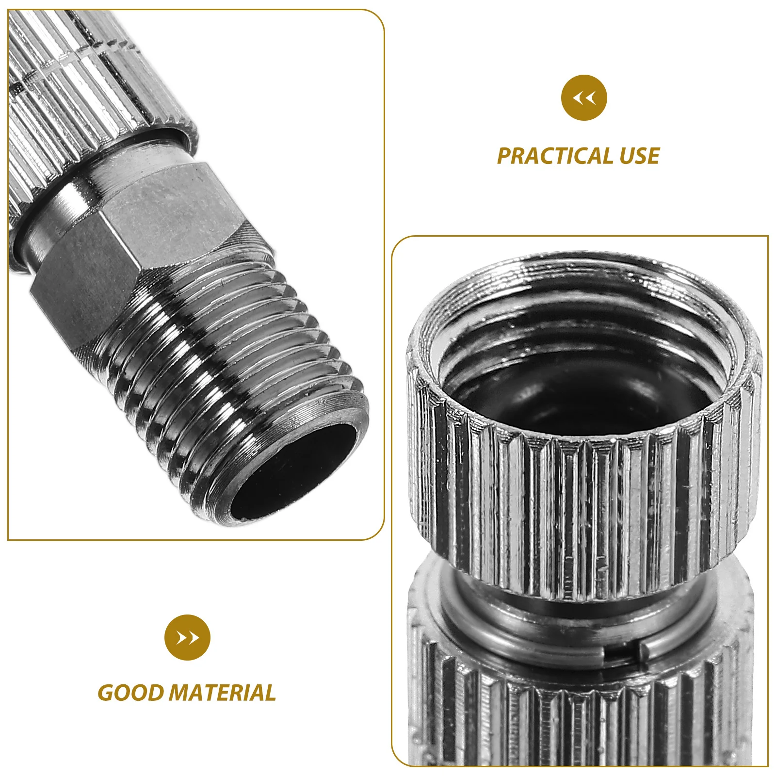 1 مجموعة 1 مجموعة طقم محوّل الإفراج السريع موصلات معدنية لا تسرب تصميم مدمج دائم استبدال مقرنة محولات خرطوم البخاخة