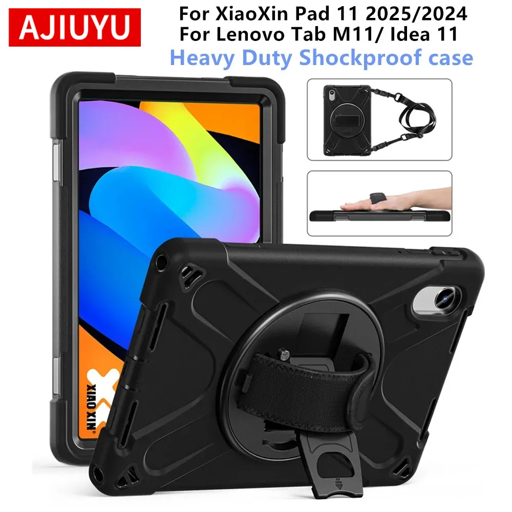 

Case for Lenovo Idea Tab 11 Inch 2025 Kids Case Heavy Duty Shockproof Cover for XiaoXin Pad 2025 2024 Tab M11 TB330FC/FU 11"Case
