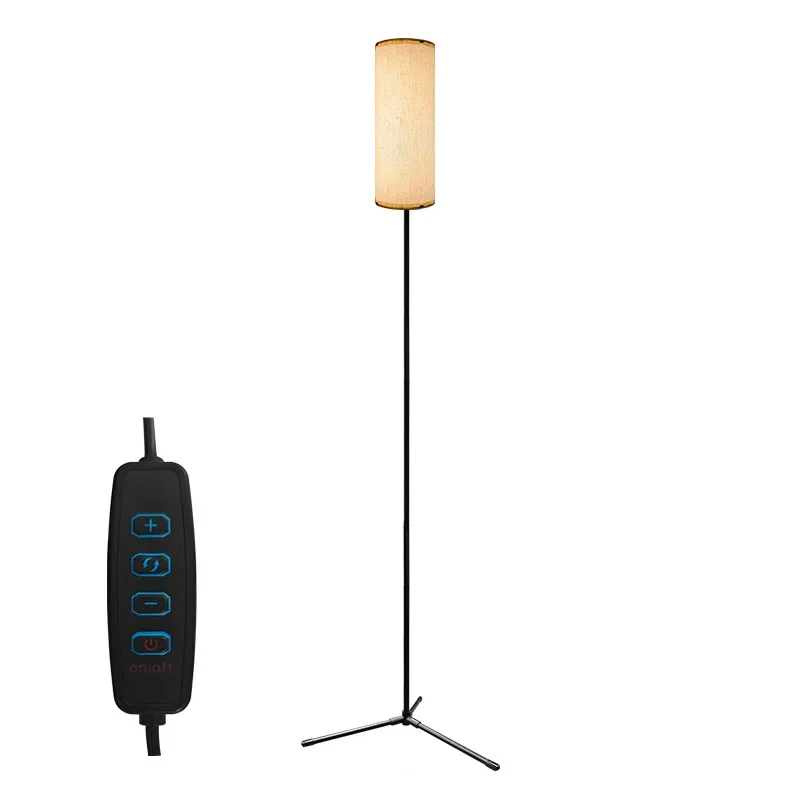DurableLED Floor Lamp Living Room Advanced Feeling, Bedroom Bedside Vertical Desk Lamp Three-color Stepless Dimming Floor Fill L