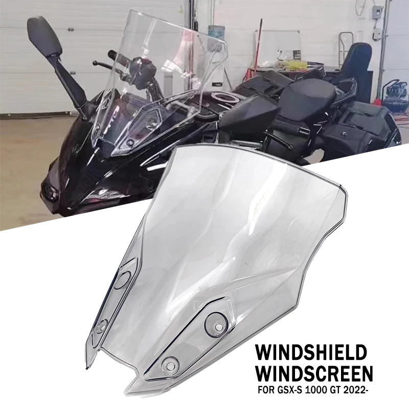 

For GSX-S1000GT GSX-S GSXS 1000 GT 1000GT 2021 2022 2023 Windscreen Windshield Wind Deflector Shield Screen Visor Glass