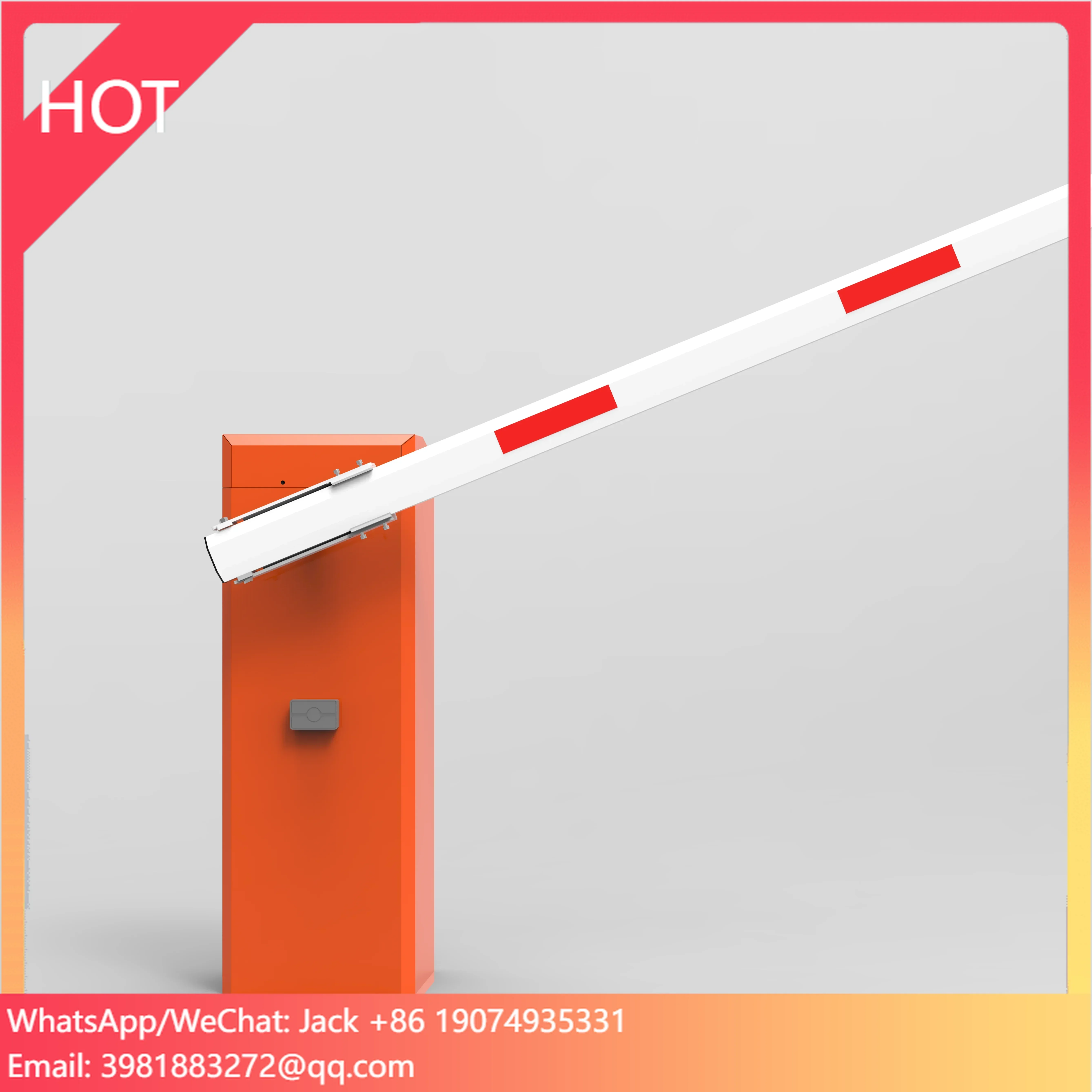 DC24V Brushless Automatic Parking Gate Barrier With Telescopic Pole