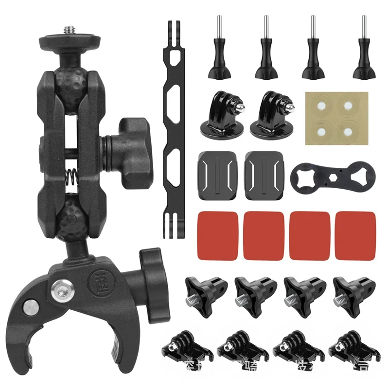 

FSTE-автомобильное крепление, зажим для езды, дополнительное крепление для велосипеда и мотоцикла для Insta 360 Gopro, аксессуары для экшн-камеры