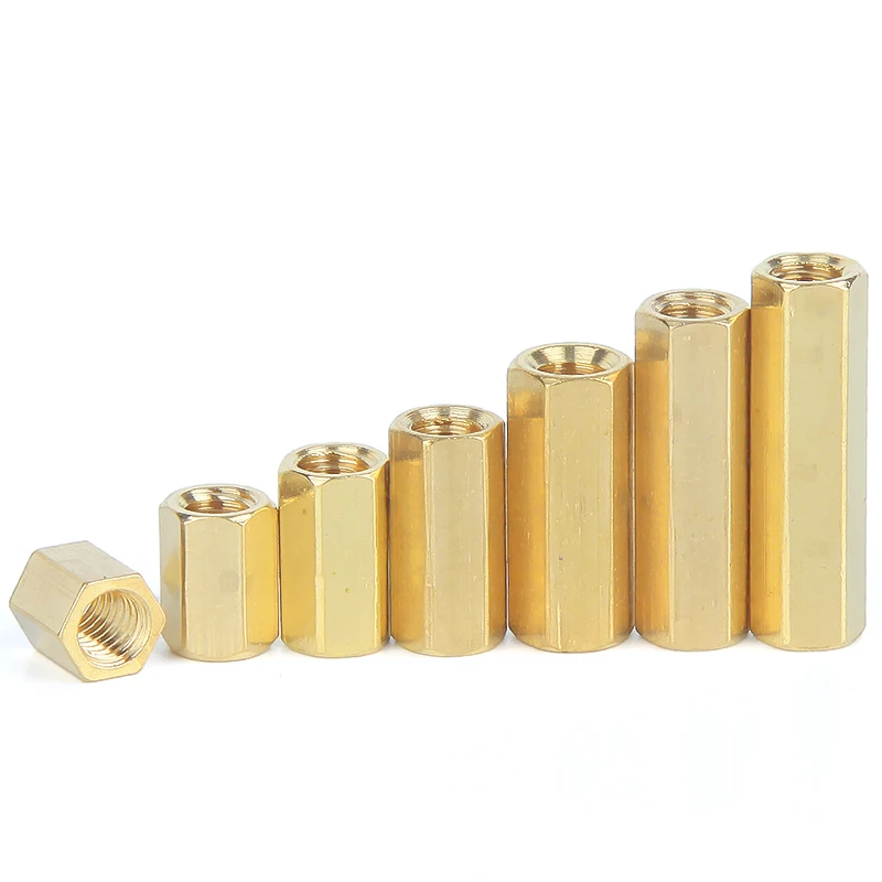 M2 M2.5 M3 M4 M5 Brass Hex Male Female Standoff Pillar Stud Mount Spacer Hexagon PCB Motherboard Hollow Bolt Screw