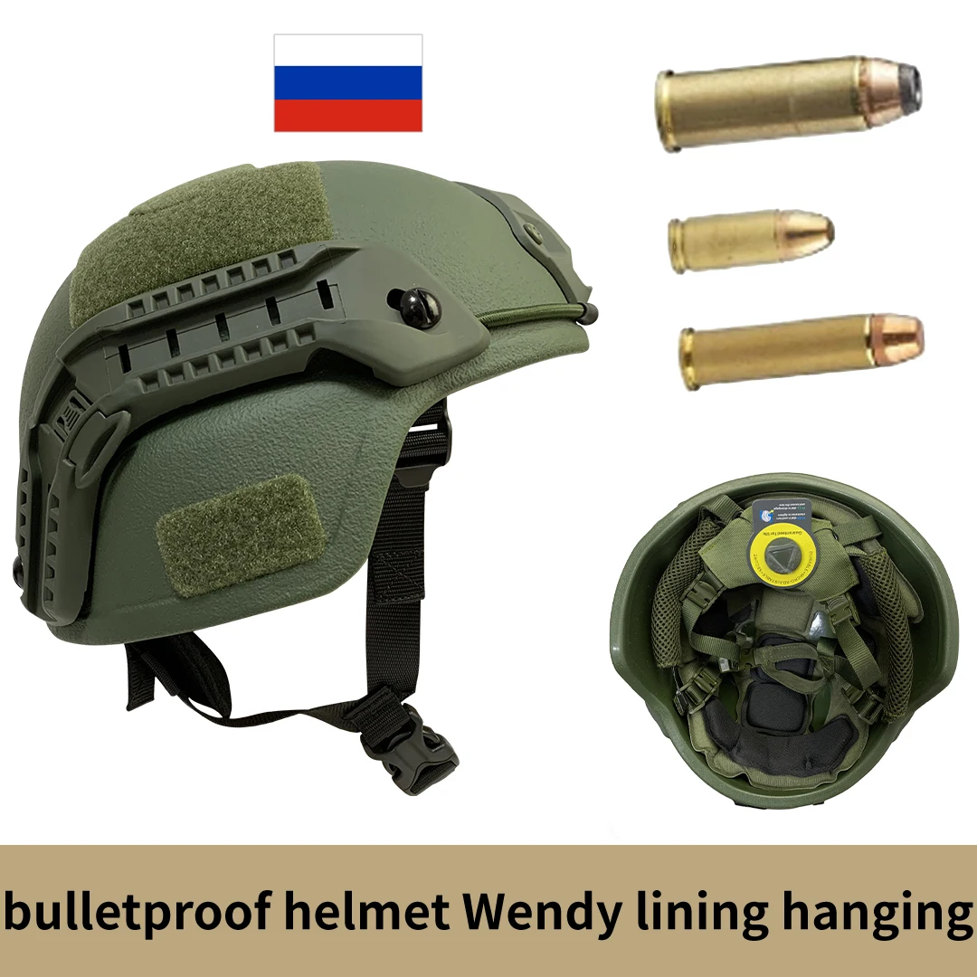 Mitch balistic ACH hełm taktyczny PE balistyczny kuloodporny hełm NIJ 3A FAST Wendy\'s zawieszenie balistyczny hełm