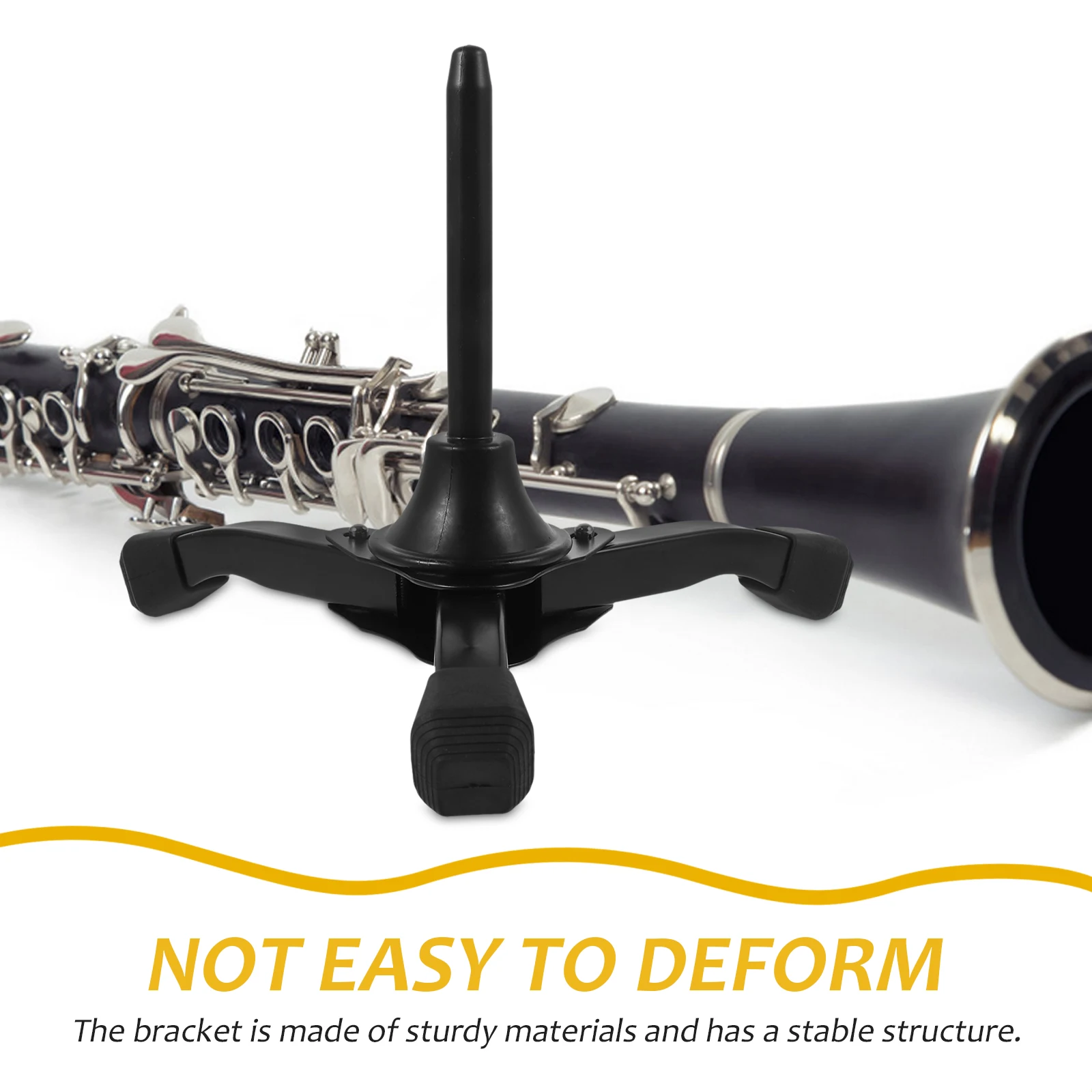 

Non-slip Musical Instrument Stand Travel Portable Flute Sponge Folding Clarinet Accessories