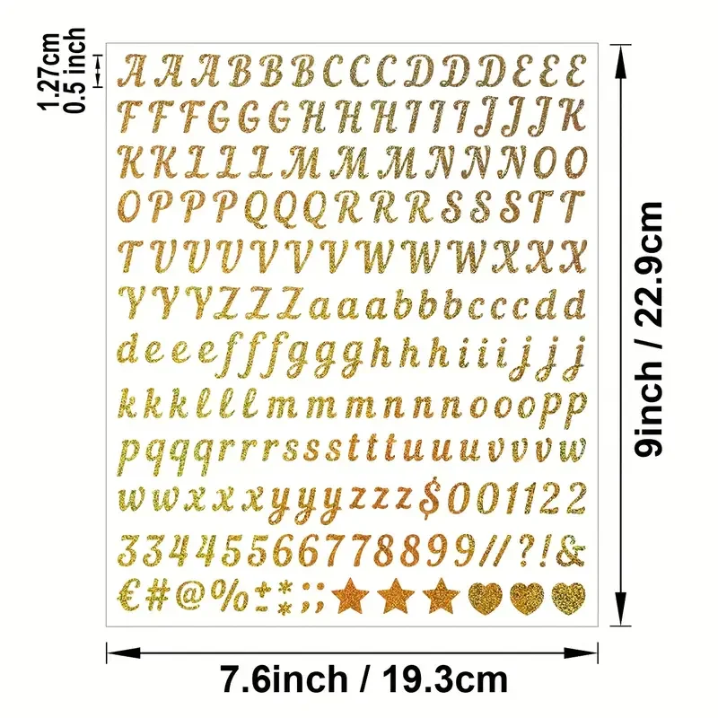 3 Bögen selbstklebende, wasserfeste, alphanumerische Vinyl-Aufkleber, geeignet für Scrapbook-Zubehör, Bastler – Detail 3