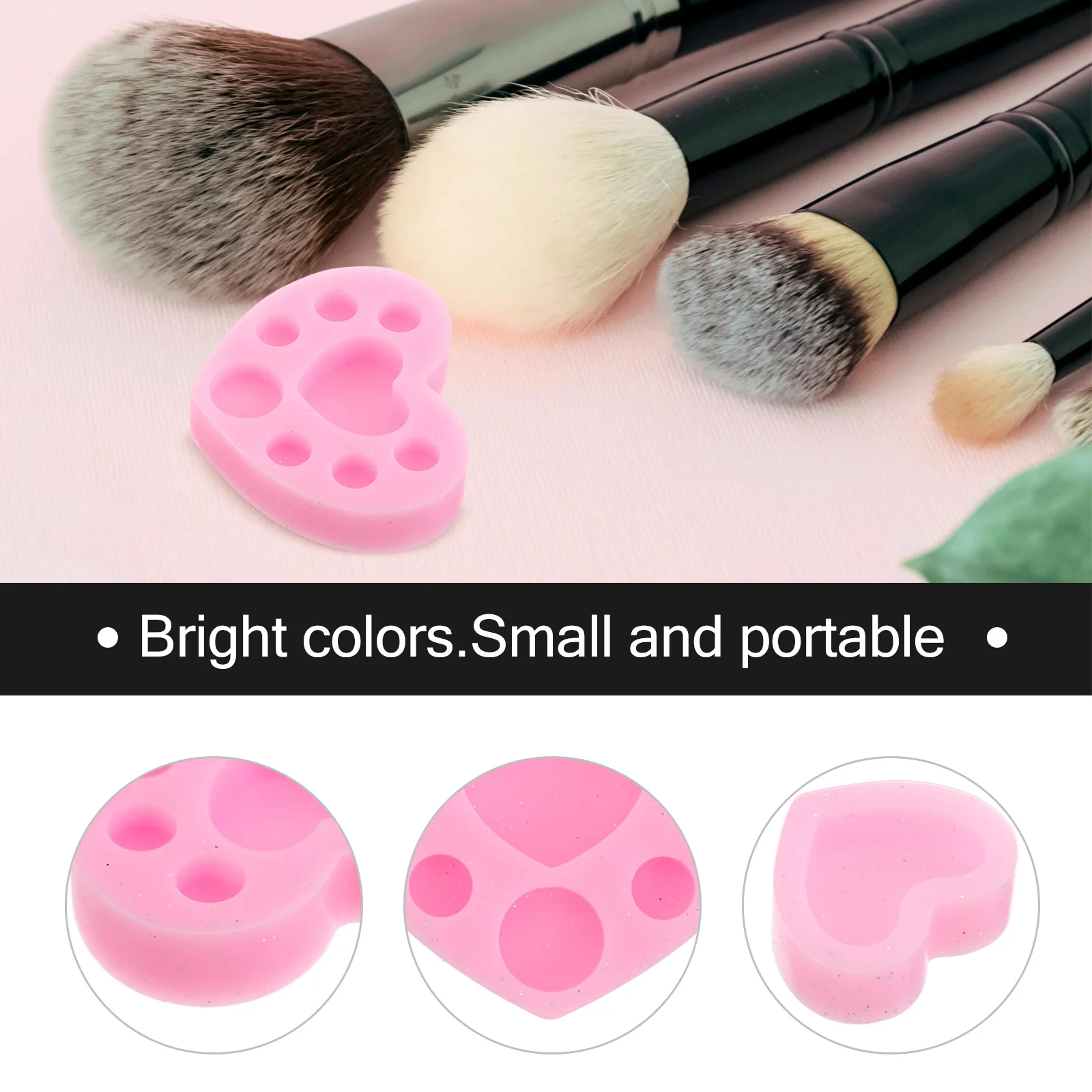 Silikonowa Paleta w Kształcie Serca do Liftingu Rzęs Różowa Wielokrotnego Użytku Zmywalna Taca do Mieszania Farb do Rzęs i Brwi Trwała Koloryzacja Brwi Laminacja Brwi Tusz do Tatuażu