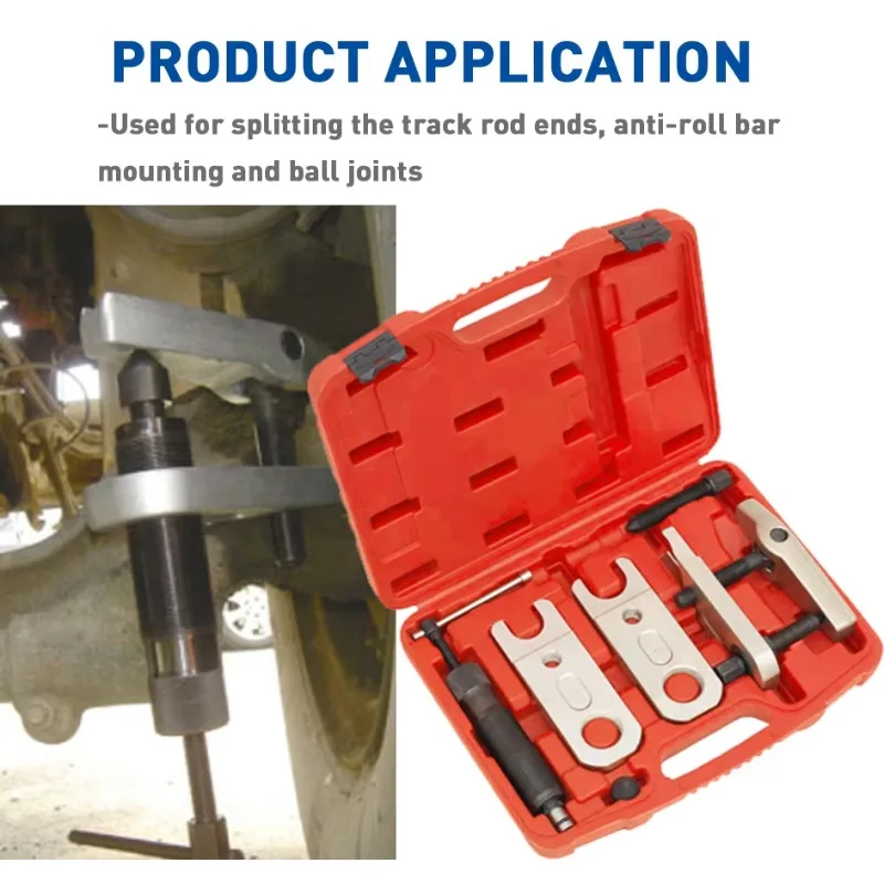 

9 Pcs Automotive Repair Tool Kits Splitting Ball Joint Separator Joint Tools Extractor Hydraulic Tie Rod Removal Tool Kits