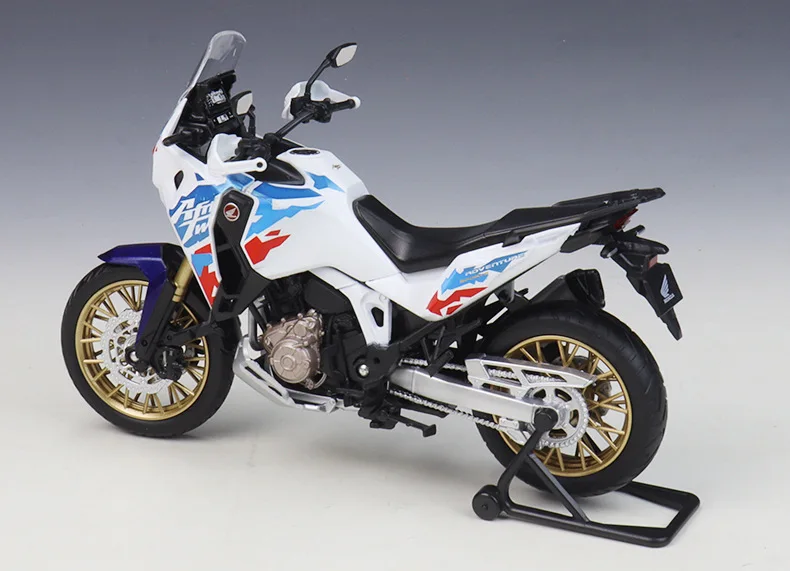 WELLY 1/12 HONDA Africa Twin Adventure Sports Legierungs-Motorradmodell Fahrzeugsammlung Stoßdämpfer Offroad-Motorradmodell – Detail 8