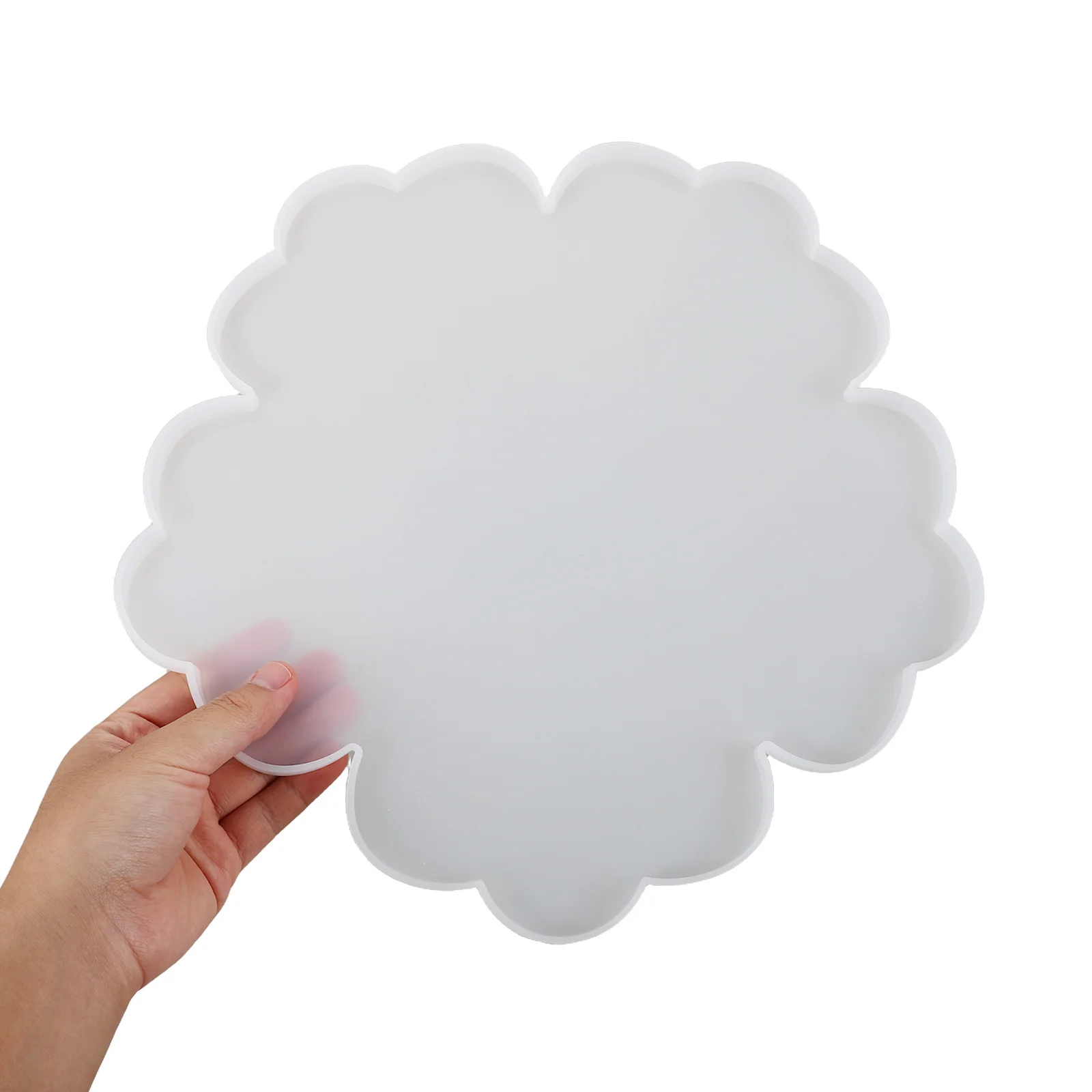 

1Set Silicone Mold for Resin Casting Floral Design DIY Coasters Tray Mold Reusable Silicone Flower Molds for Epoxy Resin Crafts