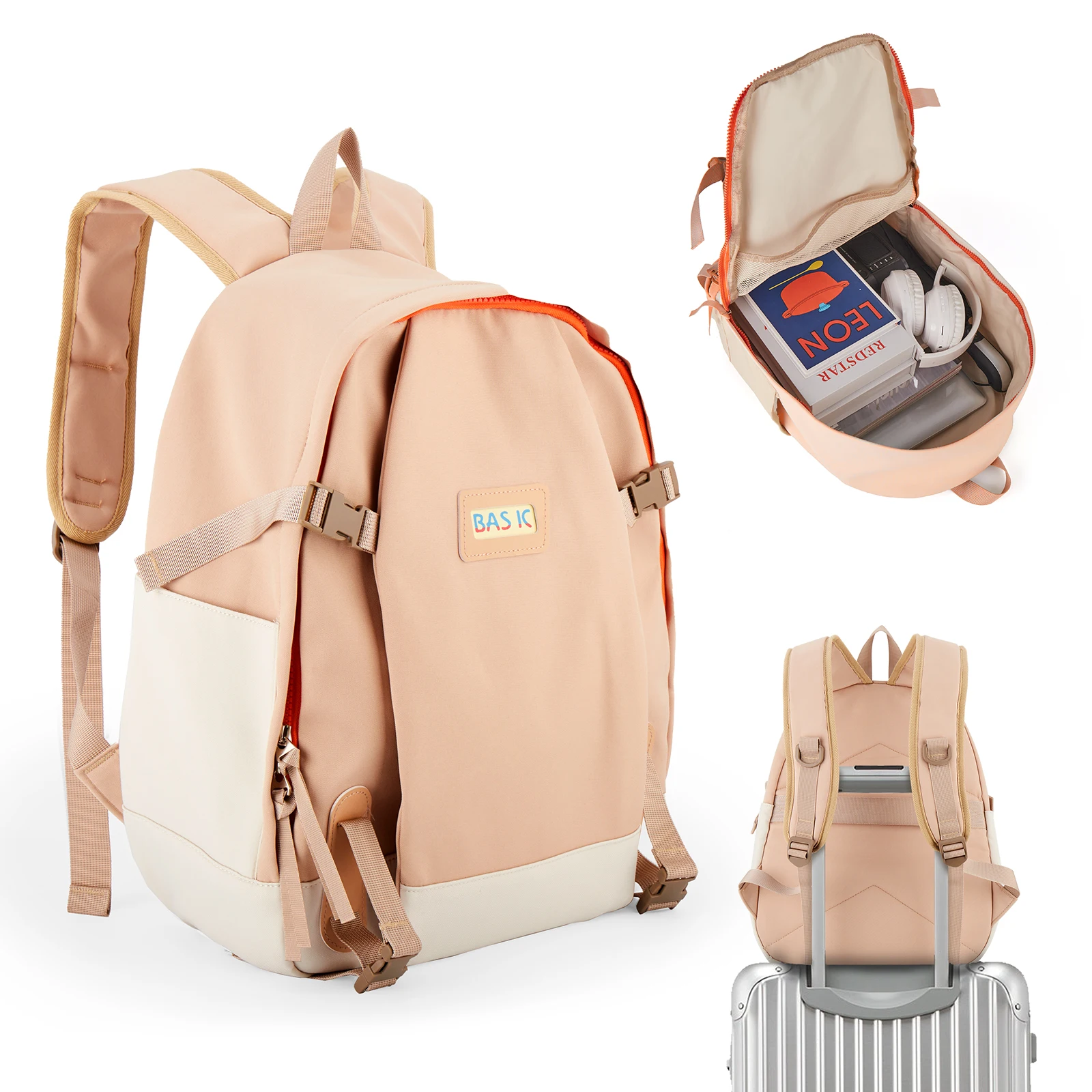 School Backpack, Junior High School Student Backpack, Waterproof Travel Backpack, Large Capacity Versatile Bag, Laptop Backpack