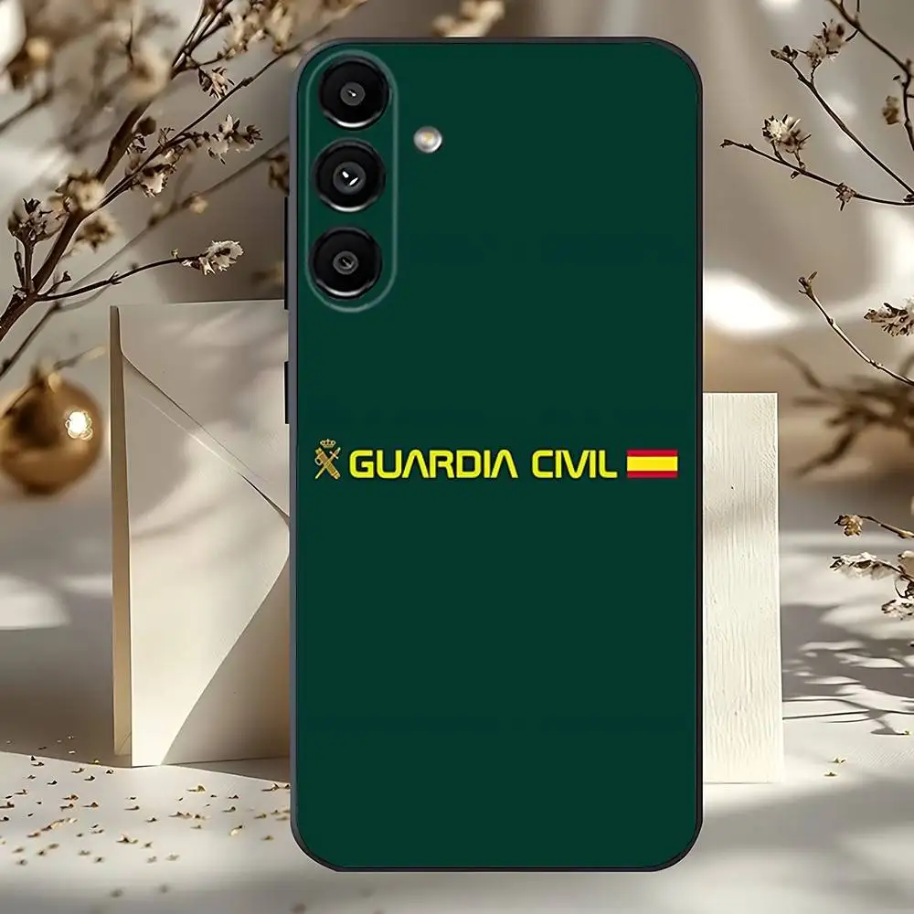 Флаг Испании, Гражданская гвардия Испании для Samsung Galaxy A73,52,32,71,41,53,31,72,22,5G,J7,Note,8,9 Мягкий черный пылезащитный чехол