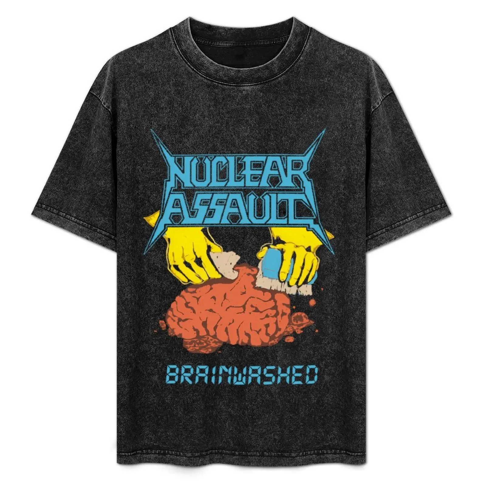 

Funny Men Nuclear Assault Brainwashed T-Shirt plus size clothes cotton man t-shirts boys whites plus size men clothing