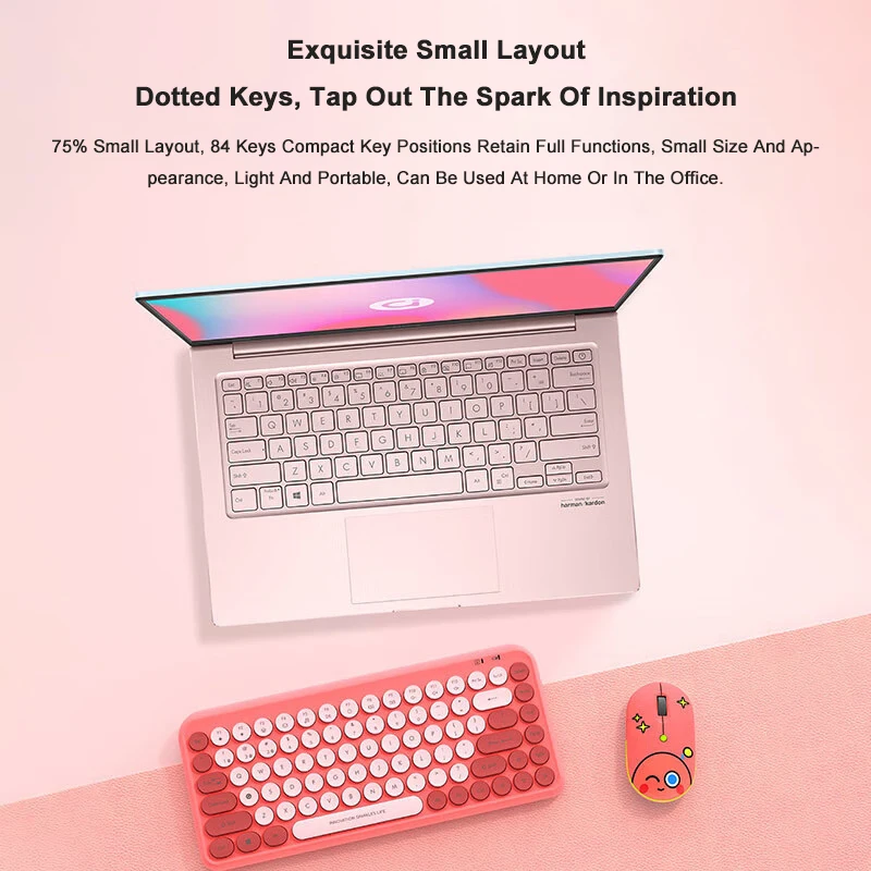 ASUS adol 84 Keys Bluetooth Wireless Keyboard Mouse For Android IOS Huawei Xiaomi Tablet For iPad Air Mini 5  Keyboard