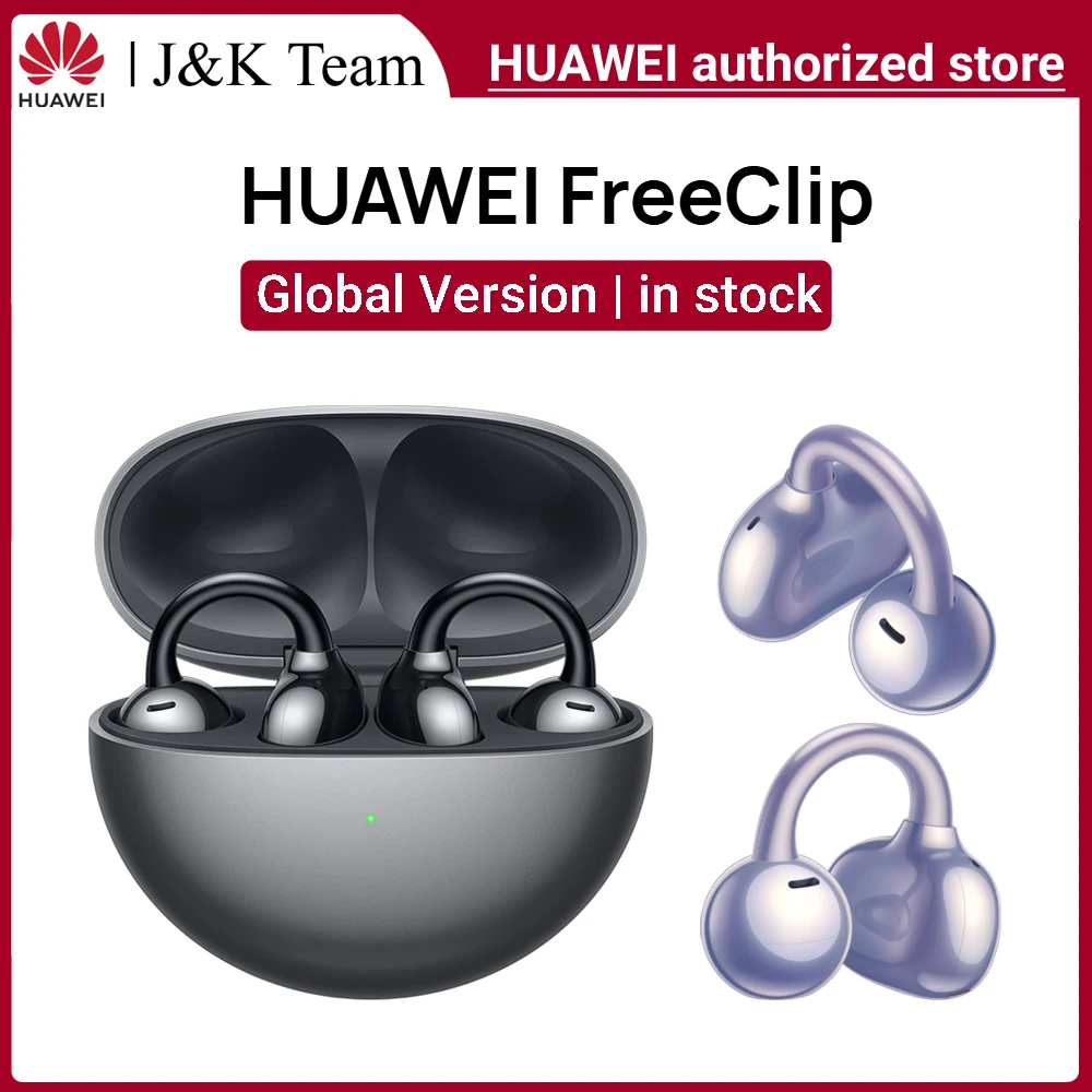 HUAWEI FreeClip, беспроводные наушники с открытым ухом, максимальный звук, автоматическое распознавание слева и справа, 8 часов автономной работы