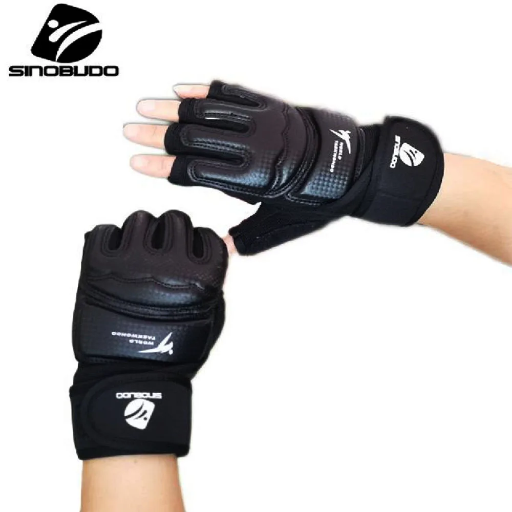 New Style WT Taekwondo SINOBUDO Hand Protector Gloves Guard Karate Kick boxing Palm Protector Guard Gear Adult Kids Training