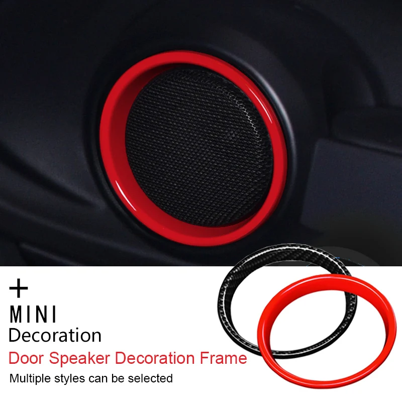 

2pcs Car speaker Protection Cover Sticker Interior Trim decoration For M Coope rS 1 J C W F 55 F 56 F 57 car styling accessories