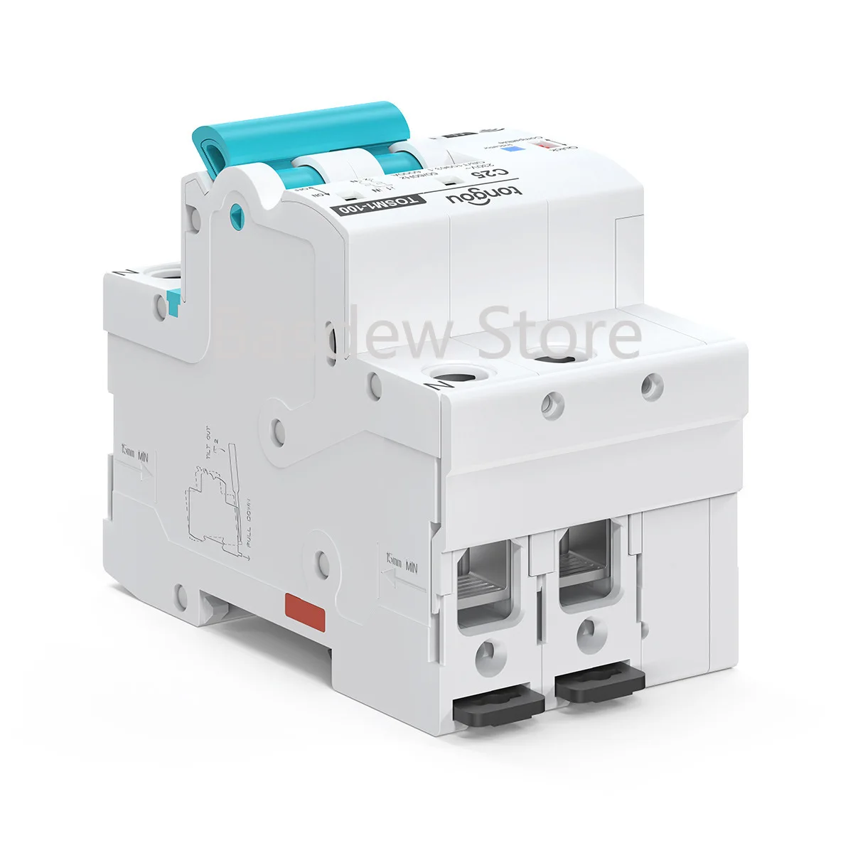 API TO-QCB2 Smart Circuit Breaker Wifi 63a 2 Pole Automatic Reclosing Wifi Wall Switch 60a