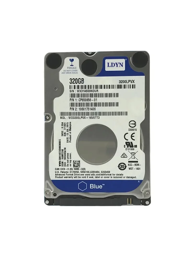 Imagem -05 - Disco Rígido Interno para o Portátil Componente do pc 2.5hdd Sata2-sata3 8mb 32mb 5400rpm7200rpm Hdd 160gb 250gb 320gb 500gb 1tb 2tb