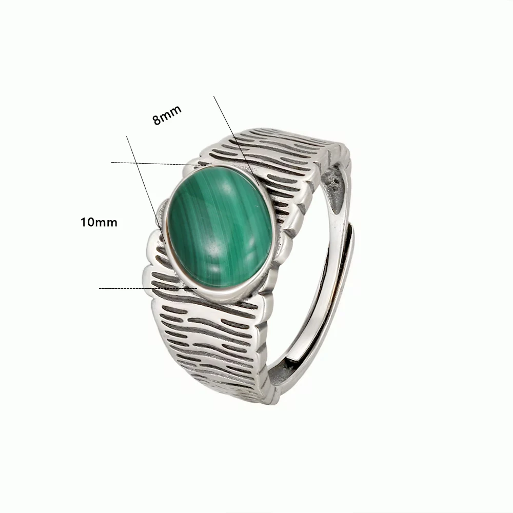 100% s925 sterling silver vintage style ring paired with natural turquoise women\'s ring, party jewelry, neutral couple ring