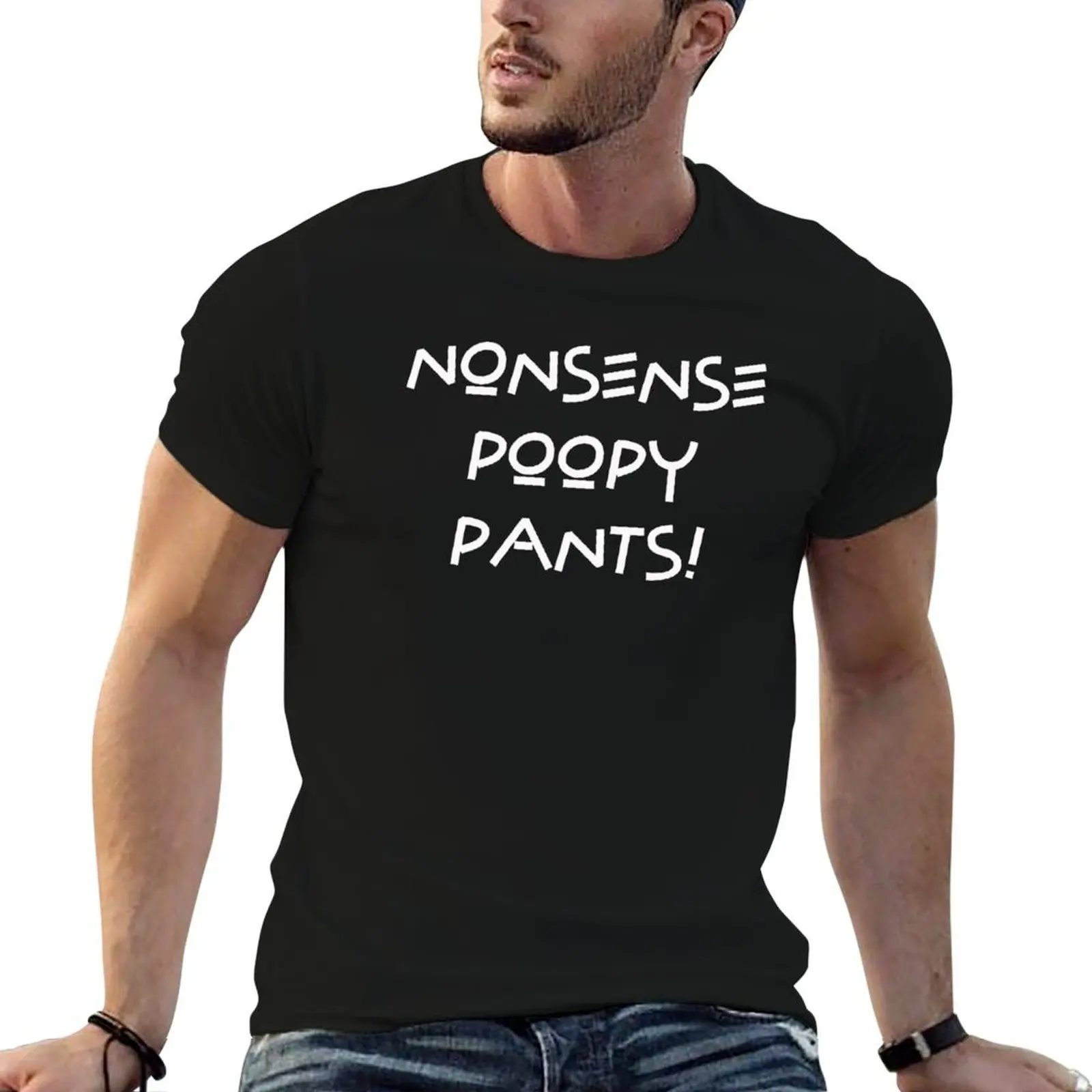 Nonsense Poopy Pants! T-Shirt blue archive heavyweights Men's t shirts