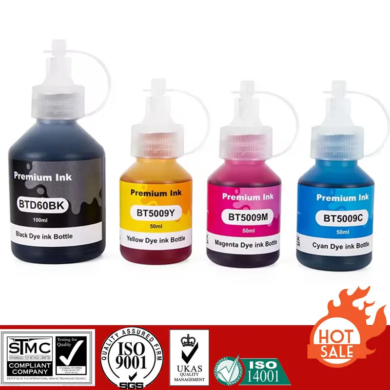 Compatible Refill Ink For BT5000 BT5001 BT6001 BTD60 For Brother DCP-T220/DCP-T226/DCP-T300/DCP-T310/DCP-T420W/DCP-T425W